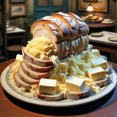 Image of Shread Head Butter and Bread