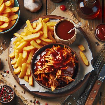 Image of Shredded Barbecue Chicken and Chips