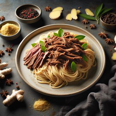 Image of Shredded Beef and Ginger Pasta