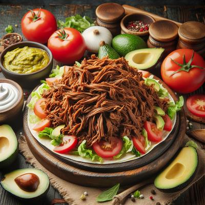 Image of Shredded Beef for Tacos or Burritos