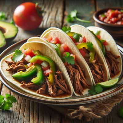 Image of Shredded Beef Soft Tacos Crock Pot