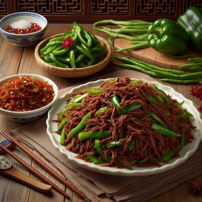 Image of Shredded Beef with Green Peppers