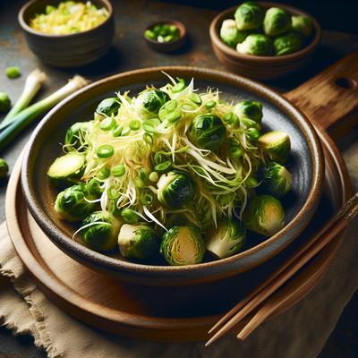 Image of Shredded Brussels Sprouts Scallions Gourmet