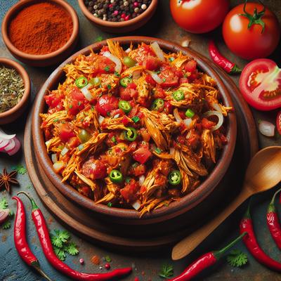 Image of Shredded Chicken Salsa Style
