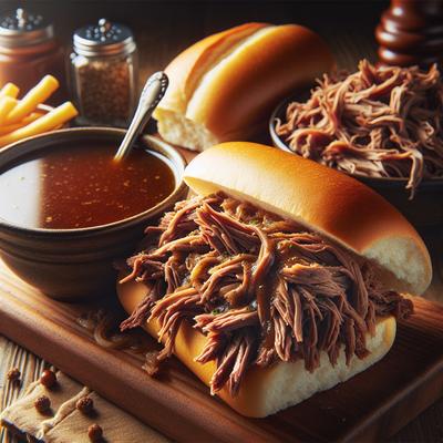 Image of Shredded French Dip Sandwiches