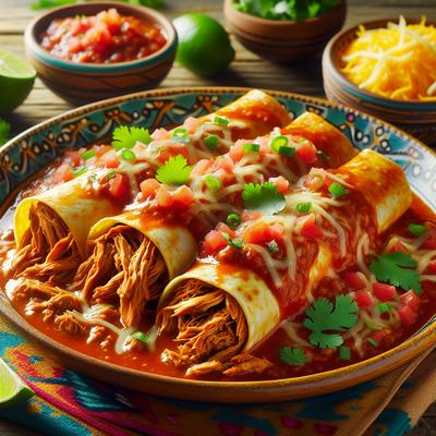 Image of Shredded Pork Enchiladas