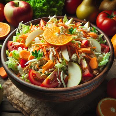 Image of Shredded Vegetable and Fruit Salad