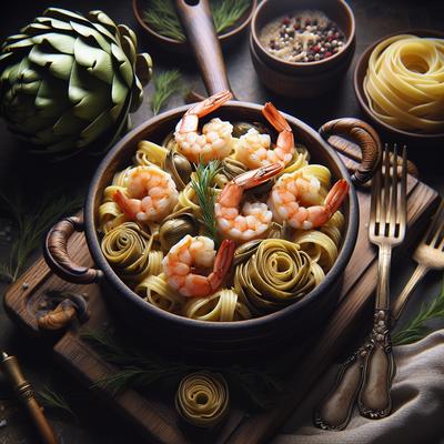 Image of Shrimp and Artichoke with Pasta