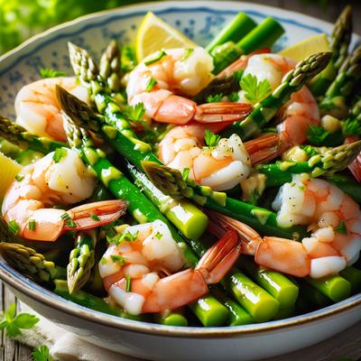Image of Shrimp and Asparagus Salad
