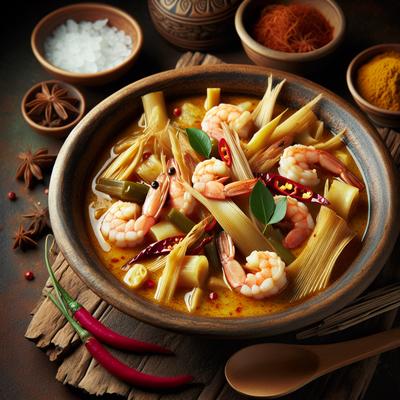 Image of Shrimp and Bamboo Shoot Curry