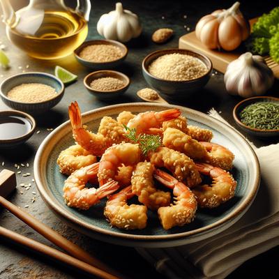 Image of Shrimp and Chicken Sesame Firecrackers