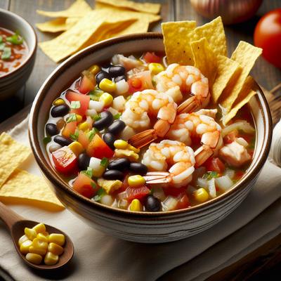 Image of Shrimp and Chicken Tortilla Soup