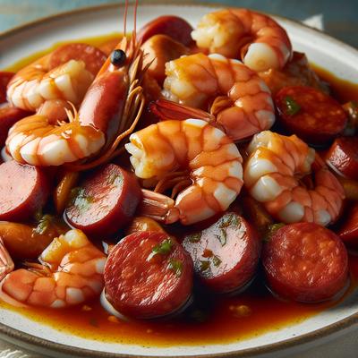 Image of Shrimp and Chorizo in Adobo