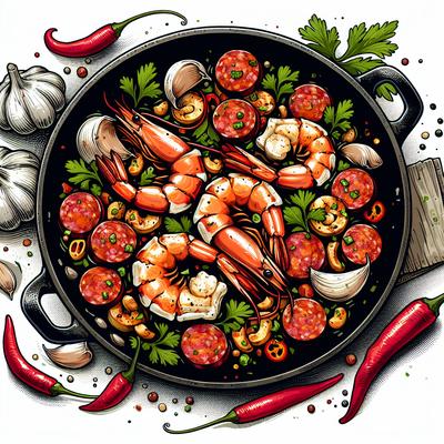 Image of Shrimp and Chorizo Saute