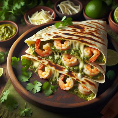 Image of Shrimp and Cilantro Pesto Quesadilla