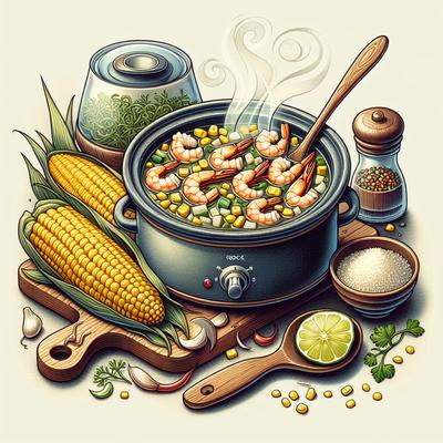 Image of Shrimp and Corn Soup Crock Pot