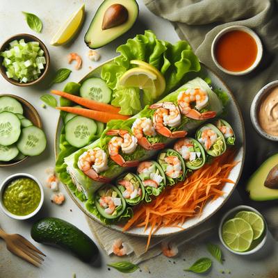 Image of Shrimp and Crab Salad Rolls