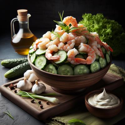 Image of Shrimp and Cucumber Salad with Horseradish Mayo