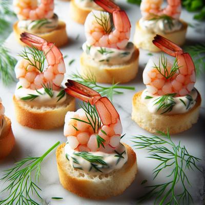 Image of Shrimp and Dill Canapes