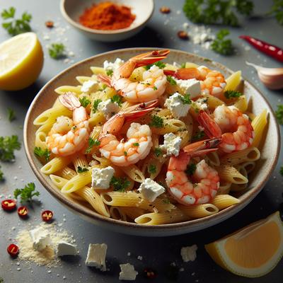 Image of Shrimp and Feta Cheese Pasta