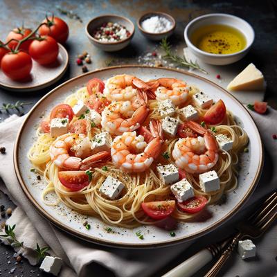 Image of Shrimp and Feta with Angel Hair