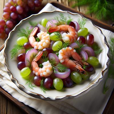 Image of Shrimp and Grape Salad with Dill