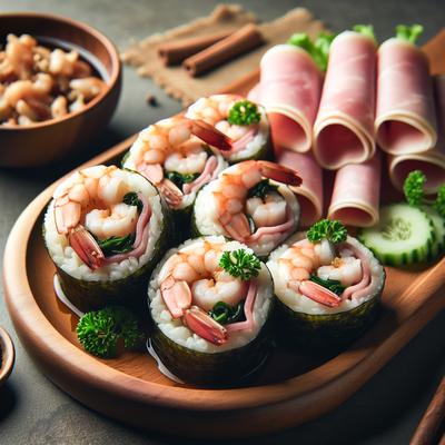 Image of Shrimp and Ham Rolls