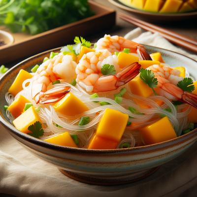 Image of Shrimp and Mango Salad with Glass Noodles