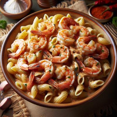 Image of Shrimp and Pasta with Creole Cream Sauce