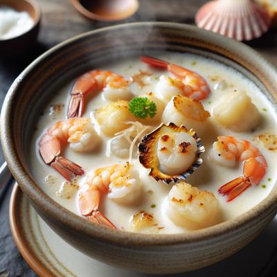 Image of Shrimp and Scallop Chowder with Coconut Milk