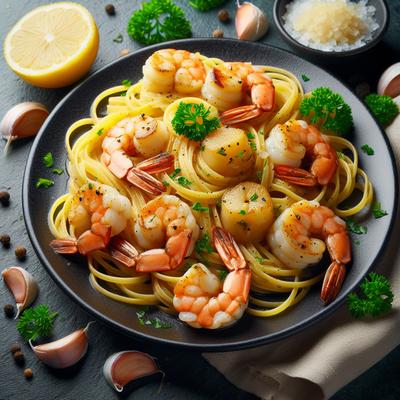 Image of Shrimp and Scallop Scampi
