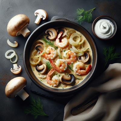 Image of Shrimp and Scallop Stroganoff