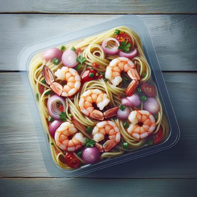 Image of Shrimp and Shallot Linguini from Trader's Joes