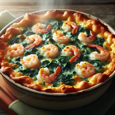 Image of Shrimp and Spinach Casserole