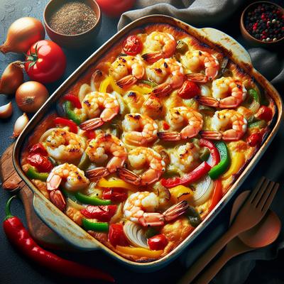 Image of Shrimp and Vegetable Casserole