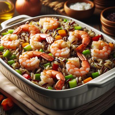 Image of Shrimp and Wild Rice Casserole