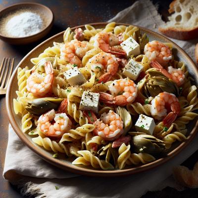 Image of Shrimp Artichoke and Feta Pasta