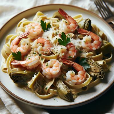 Image of Shrimp Artichoke Fettuccini