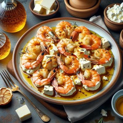 Image of Shrimp Baked with Feta Ouzo and Cognac
