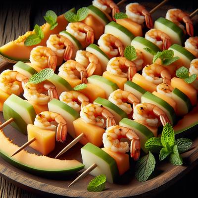 Image of Shrimp Cantaloupe Kabobs
