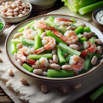 Image of Shrimp Celery and White Bean Salad