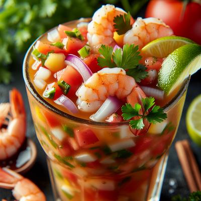 Image of Shrimp Cocktail Coctel De Camarones Dom Republic