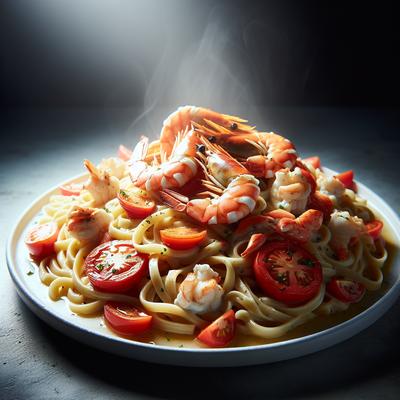 Image of Shrimp Crab Tomato Cream Pasta