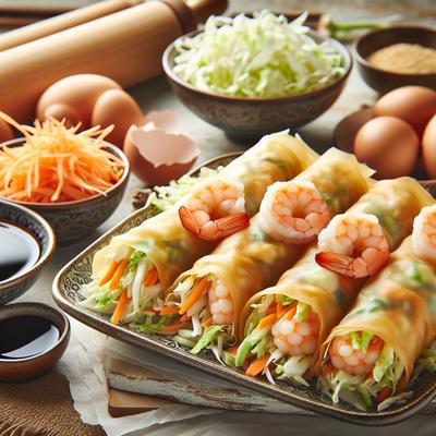 Image of Shrimp Egg Rolls Simple and Fast