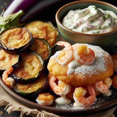 Image of Shrimp Eggplant Beignets with Remoulade Sauce