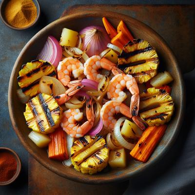 Image of Shrimp Escabeche with Ginger Grilled Pineapple