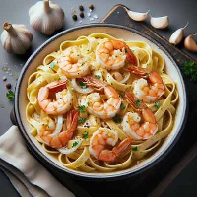Image of Shrimp Fettuccini with Butter Sauce Not Alfredo