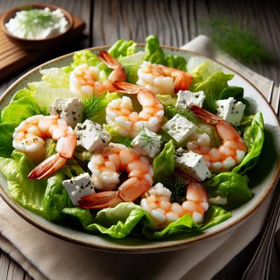 Image of Shrimp Goat Cheese Salad in Romaine
