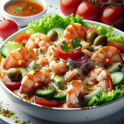 Image of Shrimp in a Salad Sauce