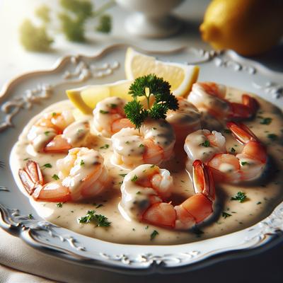 Image of Shrimp in Champagne Sauce